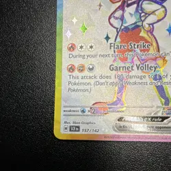 Pokemon TCG Cinderace ex 157/142 Sv07 Stellar Crown UR Full Art Holo 320 HP EN - Image 5