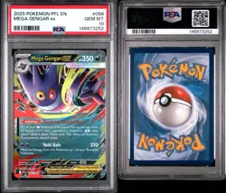 2025 Pokemon PFL EN-Phantasmal Flames #056 Mega Gengar Ex PSA 10 GEM MINT - Image 3