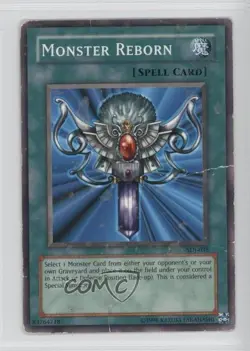 Monster Reborn Unlimited YuGiOh Starter Deck Joey #SDJ-035 2003 READ - Image 1