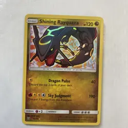2017 Shining Legends Shining Rayquaza Holo 56/73 LP - Image 1