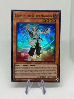 Crowley, the Gifted Magistus CR11-AE082 Ultra Rare AE NM YuGiOh - Image 1