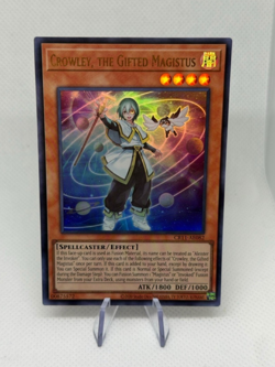Crowley, the Gifted Magistus CR11-AE082 Ultra Rare AE NM YuGiOh - Image 2