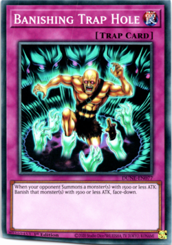Banishing Trap Hole - DUNE-EN077 - Super Rare 1st Edition Yugioh - Image 1