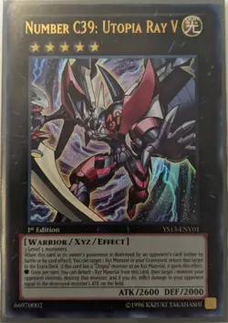 YuGiOh Number C39: Utopia Ray V Ultra Rare 1st Edition YS13-ENV01 NM - Image 1