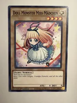Doll Monster Miss Madchen BACH-EN093 Yugioh! Battle Of Chaos 1st Edition - NM - Image 1