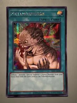 YUGIOH METAMORPHOSIS (SPELL) ASIA ENGLISH EDITION ES02-AE080 SECRET RARE - Image 1