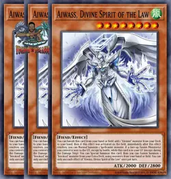 Yugioh! 3x Aiwass, Divine Spirit of the Law CORI-EN016 Super Rare 1st Ed NM - Image 1