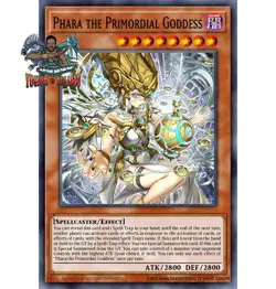 Yugioh! 1x Phara the Primordial Goddess CORI-EN022 Secret Rare 1st Ed NM - Image 1