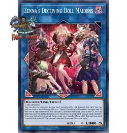 Yugioh! 1x Zenna's Deceiving Doll Maidens CORI-EN043 Ultra Rare 1st Ed NM - Image 1