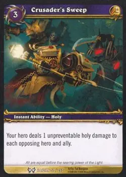 Crusader's Sweep - Hunt For Illidan - World of Warcraft TCG - Image 1