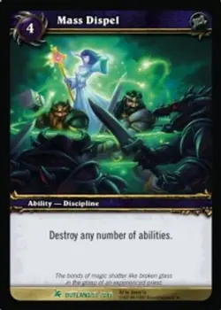 Mass Dispel - Fires of Outland - World of Warcraft TCG - Image 1