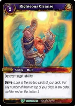 Righteous Cleanse - Throne of the Tides - World of Warcraft TCG - Image 1
