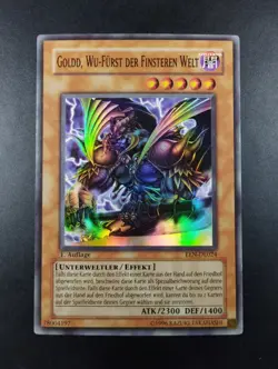 YUGIOH 2005 | GOLDD, WU-LORD OF DARK WORLD | EEN-DE024 | 1ST GERMAN | EXCELLENT - Image 1