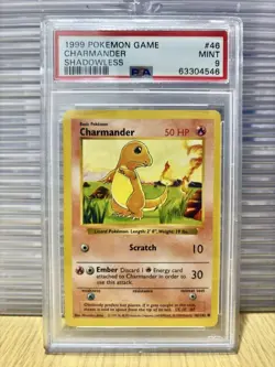 [PSA9] Charmander Charmander English version Pokemon card old back - Image 1