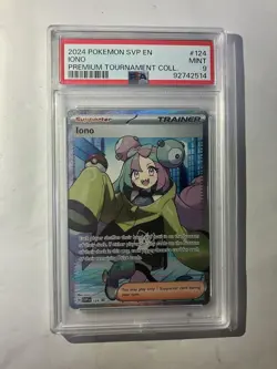 Pokemon Card Game Overseas Promo Iono Nanjamo PSA9 - Image 1
