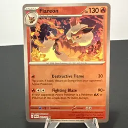 Pokemon TCG Flareon (Master Ball) 013/131 SV Prismatic Evolutions Holo - Image 1