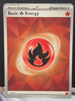 Fire Energy SVE 010 NM Pokemon TCG Holo Foil Prismatic Evolutions Near Mint Card - Image 2