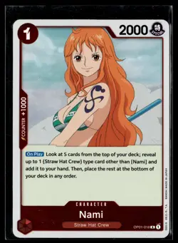 One Piece TCG Romance Dawn #OP01-016 Nami - Image 1