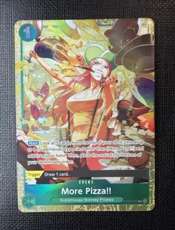 Bandai One Piece More Pizza!! OP07-037 Uncommon Foil Full Art Event EN Cost 1 - Image 1