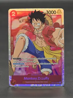 One Piece Monkey.D.Luffy OP01-024 SR / NM Condition English/Japanese - Image 1