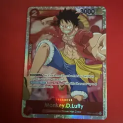 Bandai Monkey.D.Luffy OP01-024 Romance Dawn Super Rare Holo One Piece CCG EN - Image 1