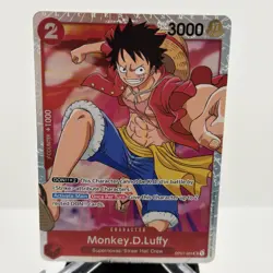 2022 One Piece Romance Dawn Monkey.D.Luffy Super Rare #OP01-024 - Image 2