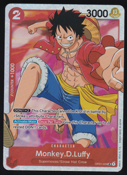 One Piece TCG OP01-024 Monkey.D.Luffy SR English - Image 2
