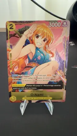 One Piece O Nami OP06-101 RARE FRENCH PROMO 1st Anniversary - Image 1