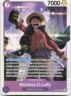 Monkey.D.Luffy ST26-005 Starter Deck 26: PURPLE/BLACK Monkey.D.Luffy OP Foil LP - Image 1
