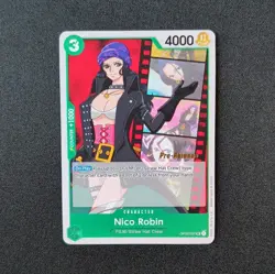 Pre Release -Nico Robin OP02-037 Uncommon Gold stamp - Image 1