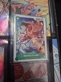 Bandai One Piece TCG Monkey D. Luffy PRB02-005 Promo Red Bull 5000 - Image 1