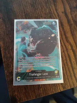 One Piece CCG Trafalgar Law OP10-022 Leader Alt Art English Edition Near Mint - Image 1