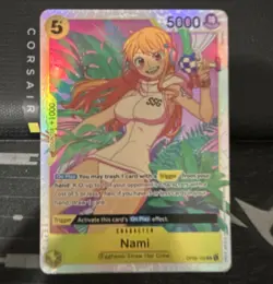 One Piece CCG Two Legends Nami OP08-106 SR Foil Cost 5 5000 EN Sunohara - Image 1