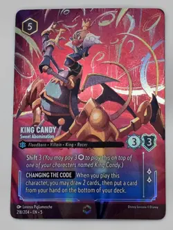 Disney Lorcana King Candy - Sweet Abomination 218/204 Foil English Enchanted - Image 4