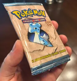 1999 Pokemon Fossil Sealed Heavy Booster Pack – Lapras Artwork – WOTC - Image 2