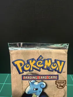 Pokemon Fossil Unlimited Booster Pack Sealed Vintage 21.30g Lapras Art - Image 2
