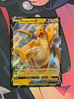 Dragonite V 049/078 - Holo Rare - Pokemon GO - Pokemon Card - NM - Image 1