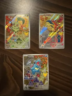 Pokemon Johto Starters Full Illustration Cards From New First Partners Series 2 - Image 2