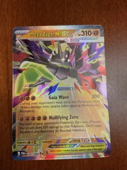 Mega Zygarde EX 047/088 Perfect Order Double Rare Pokemon TCG Card - Image 1