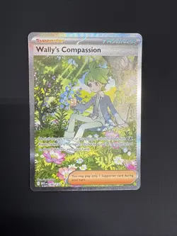 FREE SHIPPING Pokemon TCG Mega Evolution Wally’s Compassion Trainer Card 186/132 - Image 1