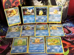 Pokemon Card Lot Vintage Psyduck Fossil Team Rocket E Reader Rocket Returns Lot - Image 1