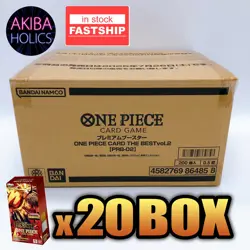 One Piece Card The Best vol.2 Premium Booster Sealed Case (20 Box) PRB-02 Japan - Image 1