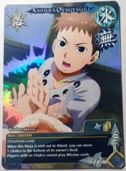 Carte Naruto CCG Collectible Card Game Foil neuf Prism 418 Oshura Otsutsuki - Image 1