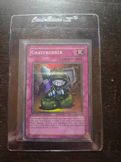 Konami Graverobber PSV-008 Pharaoh's Servant 1st Edition Super Rare Holo Card MP - Image 1