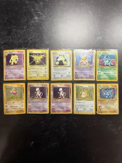 Vintage Pokemon Card Lot Holo Rare Jungle Base Set 1999 Heavy Play/DMG - Image 1