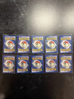 Vintage Pokemon Card Lot Holo Rare Jungle Base Set 1999 Heavy Play/DMG - Image 5