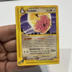 Pokemon TCG Clefable Expedition Base Set 41/165 Regular Rare - Image 1