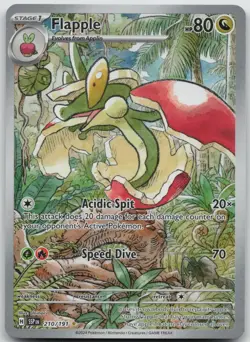 Flapple 210/191 Illustration Rare Surging Sparks Pokemon NM/M - Image 1