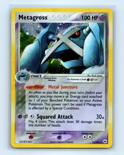 Pokemon tcg Hidden Legends Metagross Near Mint or Better - Image 1