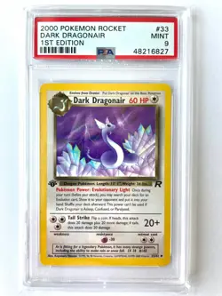2000 Pokemon Rocket - Dark Dragonair - 1st Edition - PSA Mint 9 - #33 - Image 1